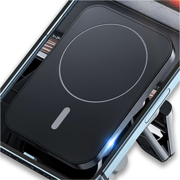 Autohalterung mit Qi-Ladegerät für MagSafe Alogy auf einem 15-W-Kühlergrill Schwarz