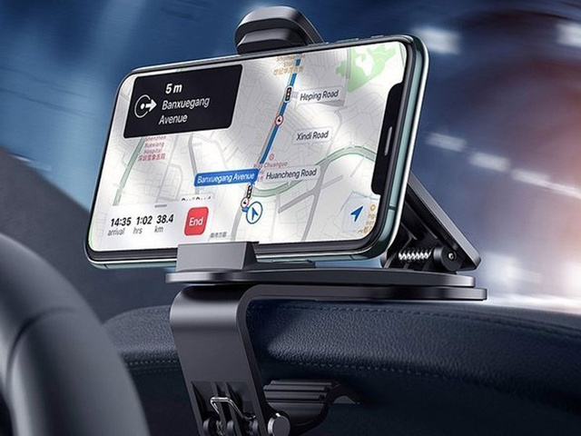 Uchwyt samochodowy Baseus Big Mouth Pro na deskę rozdzielczą klips czarny