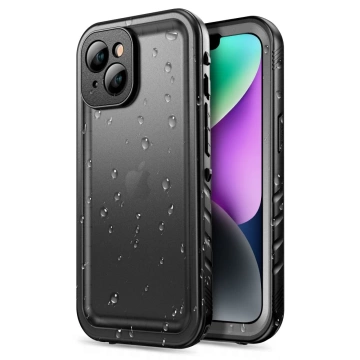 ShellBox IP68 wasserdichtes Gehäuse für Apple iPhone 14 Schwarz