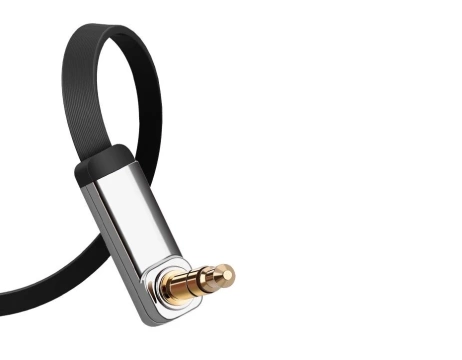 Flachkabel UGREEN Audiokabel AUX 3,5 mm Miniklinke 2m Silber (10599)