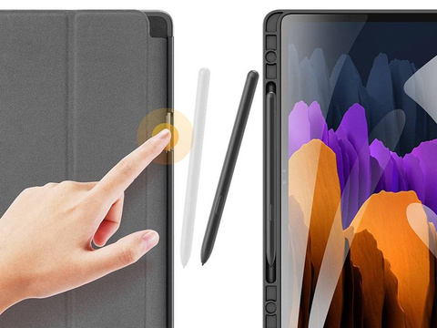 Dux Ducis Hülle für Samsung Galaxy Tab S7 Plus / S8 Plus 12.4 T970 / T976B / X800 / X806 Schwarz