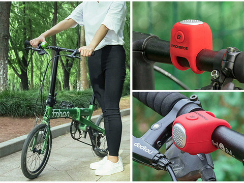 RockBros CB1709 Lenker elektrische Fahrradklingel Rot