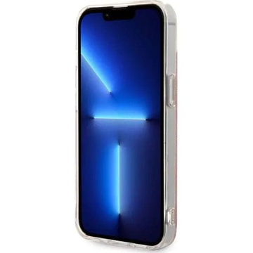 Zestaw Guess GUBPP14MH4EACSP Case+ Charger iPhone 14 Plus 6,7" różowy/pink hard case 4G Print MagSafe