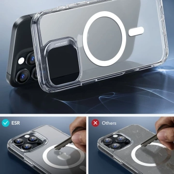Etui obudowa ESR Classic Hybrid Halolock Magsafe & Tempered Glass do iPhone 16 Pro Max Frosted Clear