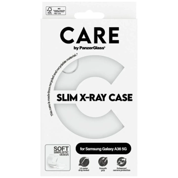 Hülle für Samsung Galaxy A36 5G CARE von PanzerGlass Fashion X-Ray Transparent