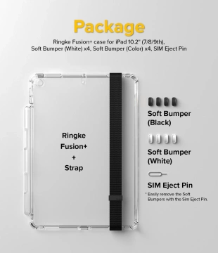 Ringke Fusion Case Cover mit Gelrahmen für iPad 10.2 '' 2021/2020/2019 transparent (fps586r41)