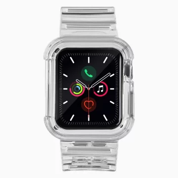 Strap Light Set Silikonband Strap Armband Bangle Case für Watch 3 42mm / Watch 2 42mm Schwarz