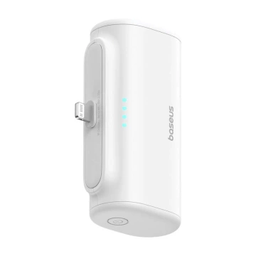 Baseus Compact IP Powerbank 5000 mAh 20 W Lightning USB-C Weiß