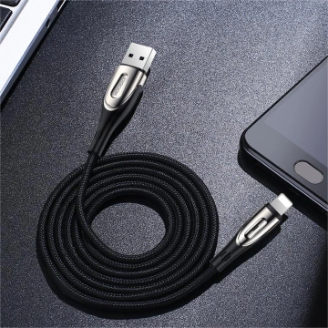Joyroom Sharp Series Schnellladekabel USB-A - Lightning 3A 1,2m Schwarz (S-M411)