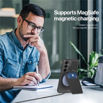 DUX DUCIS Rafi II Mag-Hülle – Rückseite mit Ständer, kompatibel mit MagSafe für Samsung S24 Plus