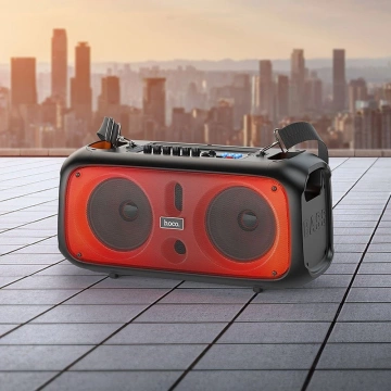 HOCO Bluetooth-Lautsprecher 2 x kabellose Mikrofone BS54 Schwarz