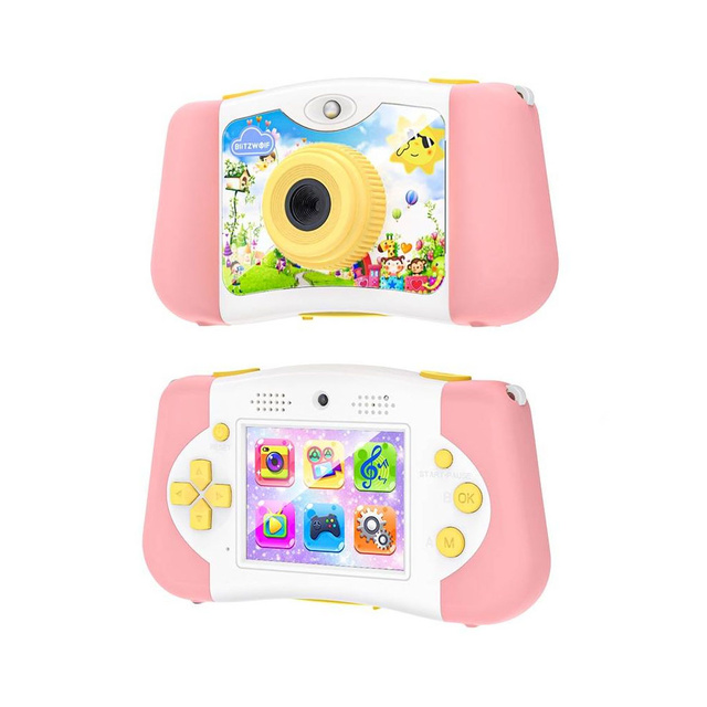 Kamera für Kinder BlitzWolf BW-KC1 mit Spielen (rosa)