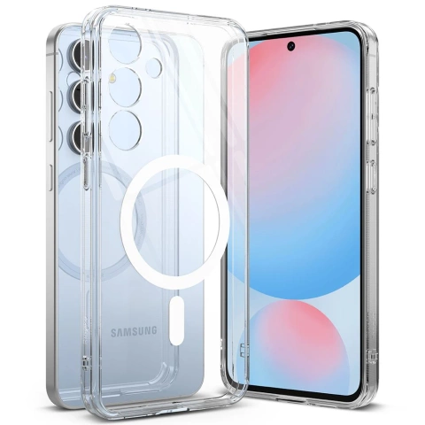 Ringke Fusion Magnetic MagSafe Hülle für Samsung Galaxy s24 FE Clear Transparent