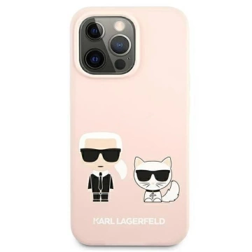 Karl Lagerfeld KLHMP13LSSKCI iPhone 13 Pro / 13 6,1" Hardcase jasnoróżowy/hellrosa Silikon Ikonik Karl