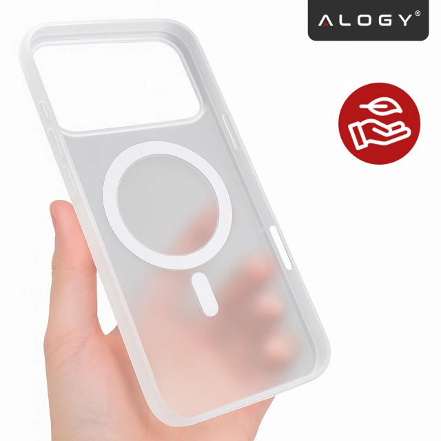 Etui do Apple iPhone 17 Pro – matowa obudowa do MagSafe z ochroną obiektywu, smukłe i odporne na zarysowania, idealne dopasowanie – Alogy Skinny MatteCase™ Białe + 2x Szkło Hartowane
