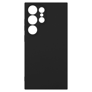 Hülle für Samsung Galaxy S24 Ultra 3mk Matt Case Gehäusedeckel Mattschwarze Rückseite