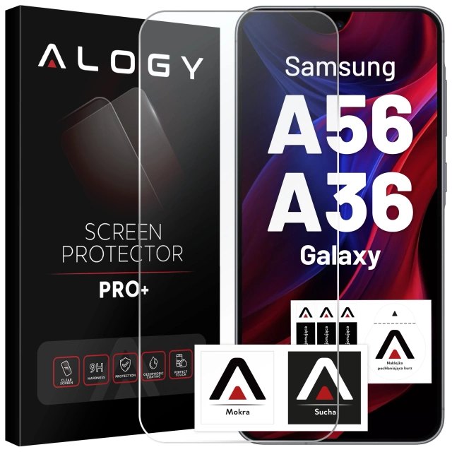 Szkło hartowane do Samsung Galaxy A56/A36 5G 2025 ochronne szkiełko na ekran 9H Alogy Heavy Pro+™️