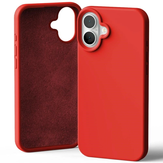 Mercury Silikonhülle für iPhone 16 Plus 6,7" Rot