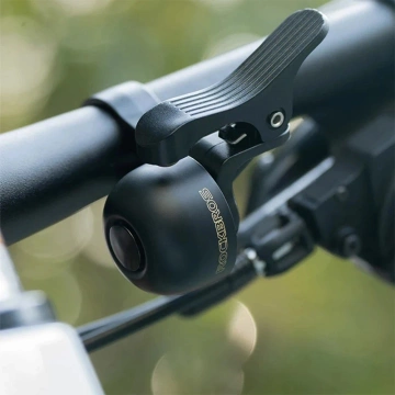 Rockbros 34210007001 Fahrradklingel für die linke Lenkerseite – Schwarz