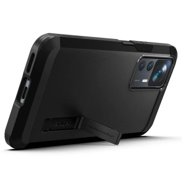 Es passt mit dem Spigen Tough Armor-Telefon auf das Xiaomi 12T / 12T Pro Black