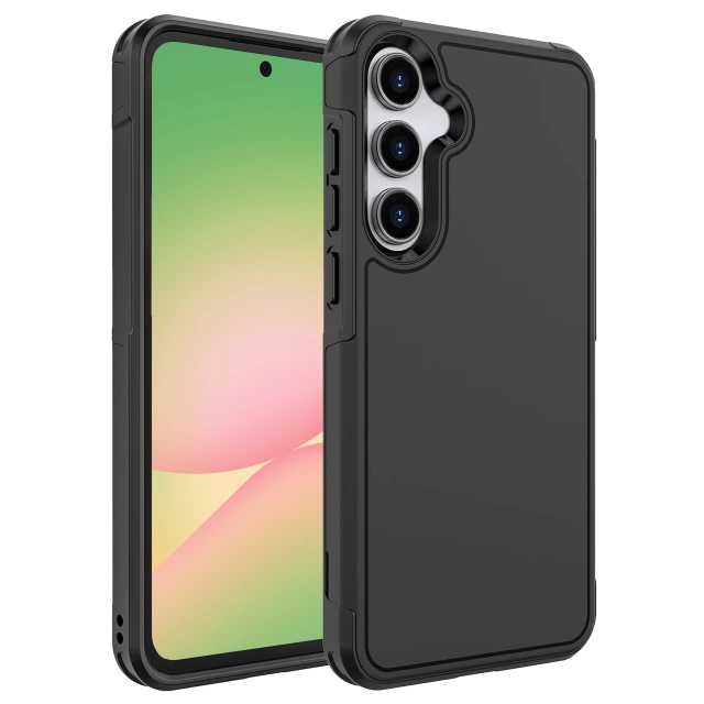 Etui do Samsung Galaxy A56 / A36 5G 2025 Pancerna Obudowa Ochronna na Telefon Wzmocniona Alogy HeavyDuty™️ Case Czarne + Szkło hartowane