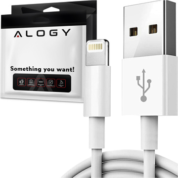 Alogy 2m Fast Charge USB zu Lightning Kabel iPhone Ladekabel 20W Weiß