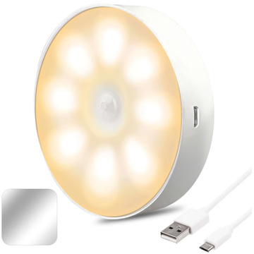Lampe LED-Bewegungssensor Dämmerungsnachtlampe Alogy Sensor Light Kabellose Möbelbeleuchtung Warmes Licht 3000k