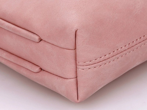 Ledertasche J.QMEI Laptophülle 15 "für MacBook Air / Pro Pink