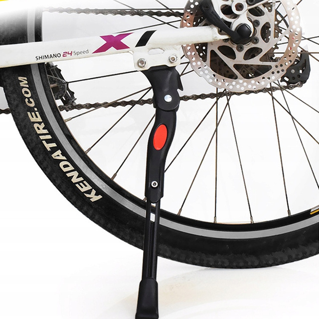 Stopka rowerowa Metalowy nóżka podpórka do roweru stojak rowerowy podpórka z regulacją długości do tylnej ramy Czarna