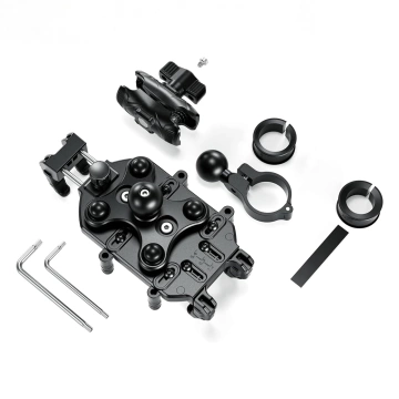 KEWIG M26-C1 Handyhalterung für Motorradlenker mit Anti-Schock-System für Motorrad, Quad, Roller, Schwarz