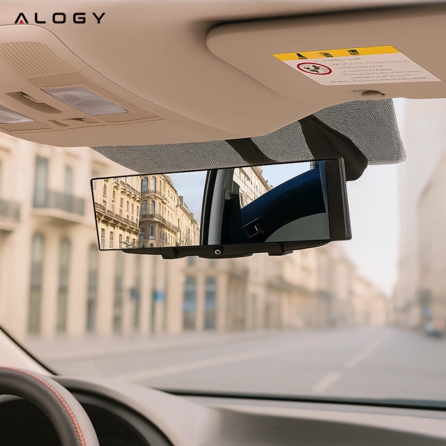 Lusterko samochodowe Panoramiczne Alogy WideView™ 300mm Nakładka na Lusterko wsteczne Panorama 30cm