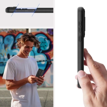 Etui Velar Cam für Samsung Galaxy A55 5G Schwarz