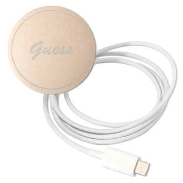 Zestaw Guess GUBPN61H4EACSW Case Charger iPhone 11 6,1" Hard Case 4G MagSafe Print braun/braun