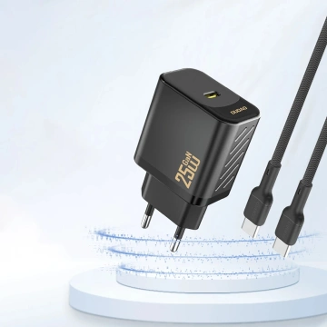Dudao A27 25W GaN USB-C Wandladegerät | Kompakt, Schnell - Schwarz