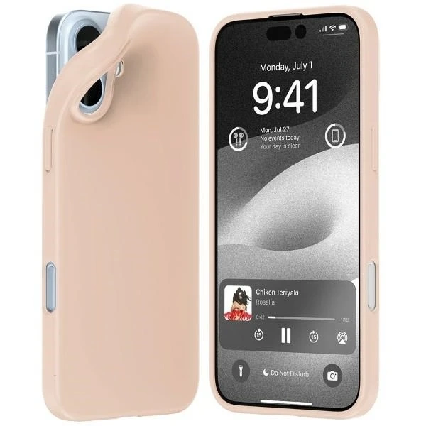 Mercury Soft iPhone 16 Plus 6,7" Hülle Sandrosa