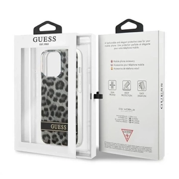 Guess GUHCP13LHSLEOK iPhone 13 Pro / 13 6,1" szary/grey Hardcase Leopard