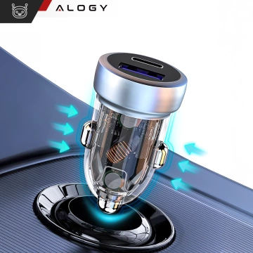 HUB-Splitter Alogy-Adapter für Computer-Laptop mit USB-C auf 3x USB-A 2.0 1x USB-A 3.0 Grau