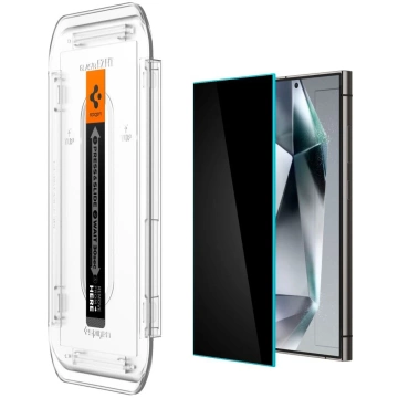 Spigen Glas.tR „Ez Fit“ 2er-Pack gehärtetes Glas für Samsung Galaxy S24 Ultra Privacy