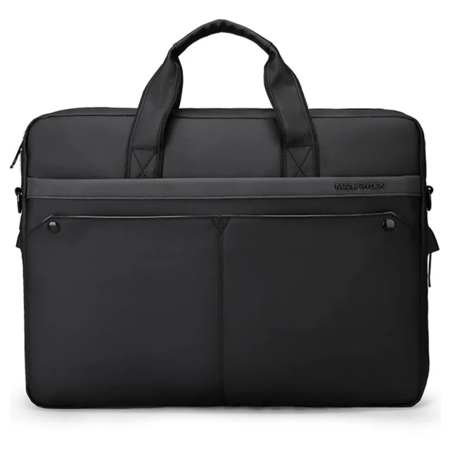 Torba na Laptopa 14" Mark Ryden, Wodoodporna, Elegancka i Pojemna, Lekka 0.5 kg, z Kieszenią na Laptopa i Tablet 9.7", Pasek na Walizkę – Czarna