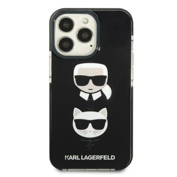 Etui ochronne na telefon Karl Lagerfeld KLHCP13LTPE2TK do Apple iPhone 13 Pro / 13 6,1" hardcase czarny/black Karl&Choupette Head