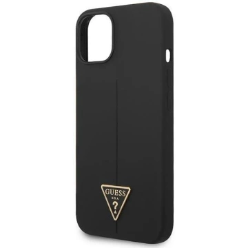 Etui Guess GUHCP14SSLTGK für Apple iPhone 14 6,1" Czarny/Black Hardcase Silicone Triangle