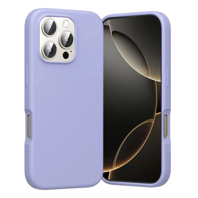 iPhone 16 Pro Vention MagSafe Silikonhülle, Fliederviolett