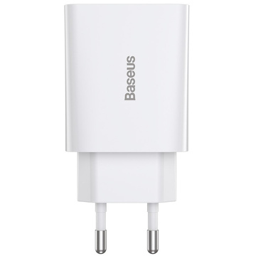 Ladegerät Baseus Speed ​​​​Mini Schnellladegerät USB-C PD 3A 20W Weiß