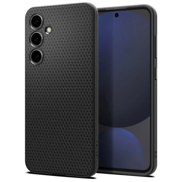 Schwarzes Liquid Air Case für Samsung Galaxy S24 FE Mattschwarz