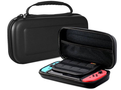 Alogy Tough Pouch Nintendo Switch-Hülle aus schwarzem Glas
