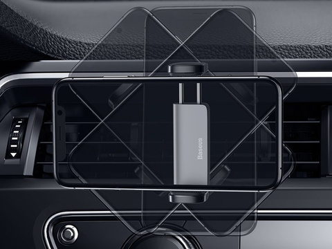 Baseus Autotelefonhalter für Lüftungsgitter Schwarz