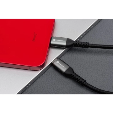 Kabel USB-C 27W 2m Forcell Lightning PD Nylon LAPTOP PC SMARTFON