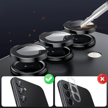 Glas für Samsung Galaxy A54 5G Kameraschutz Objektiv 3mk Lens Protection Pro Schwarz Schutzhülle