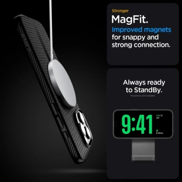 Etui Spigen Liquid Air T MagSafe iPhone 16 Pro Max – TPU mit Luftpolster