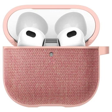 Etui do Apple AirPods 4 Spigen Urban Fit Rose Gold + Karabińczyk